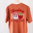 Teaching Is My Jam Cute Strawberry For Women Teachers Women's Comfort Colors T-Shirt Back Print Yam