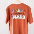 Teaching My Little Boos Teacher Ghost Teacher Halloween For Men Women Kids Women's Comfort Colors T-Shirt Back Print Yam Teaching My Little Boos Teacher Ghost Teacher Halloween For Men Women Kids Women's Comfort Colors T-Shirt Back Print Yam