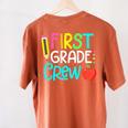 Team 1st Grade Crew Back To School 1st Grade Teacher Kids Women's Comfort Colors T-Shirt Back Print Yam Team 1st Grade Crew Back To School 1st Grade Teacher Kids Women's Comfort Colors T-Shirt Back Print Yam