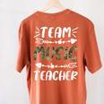Team Music Teacher Camo Teacher Student Back To School Women's Comfort Colors T-Shirt Back Print Yam Team Music Teacher Camo Teacher Student Back To School Women's Comfort Colors T-Shirt Back Print Yam