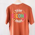 Team Second Grade Teacher Back To School 2nd Grade Squad Women's Comfort Colors T-Shirt Back Print Yam