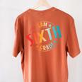 Team Sixth Grade Teacher Student Back To School 6th Grade Women's Comfort Colors T-Shirt Back Print Yam