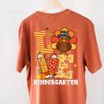 Thanksgiving Love Kindergarten Teacher Turkey Autumn Fall Women's Comfort Colors T-Shirt Back Print Yam Thanksgiving Love Kindergarten Teacher Turkey Autumn Fall Women's Comfort Colors T-Shirt Back Print Yam