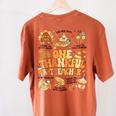 Thanksgiving One Thankful Art Teacher Fall Groovy Men Women Women's Comfort Colors T-Shirt Back Print Yam Thanksgiving One Thankful Art Teacher Fall Groovy Men Women Women's Comfort Colors T-Shirt Back Print Yam