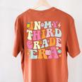 In My Third Grade Era 3rd Grade Era Teacher Back To School Women's Comfort Colors T-Shirt Back Print Yam