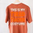 This Is My Tired Teacher Costume Quick Easy Lazy Halloween For Men Women Women's Comfort Colors T-Shirt Back Print Yam This Is My Tired Teacher Costume Quick Easy Lazy Halloween For Men Women Women's Comfort Colors T-Shirt Back Print Yam