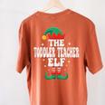The Toddler Teacher Elf Christmas Matching Family Women's Comfort Colors T-Shirt Back Print Yam The Toddler Teacher Elf Christmas Matching Family Women's Comfort Colors T-Shirt Back Print Yam
