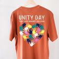 Together Against Bullying Unity Day Teachers Kids Toddler Women's Comfort Colors T-Shirt Back Print Yam