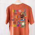 Turkey Thanksgiving Art Teacher Costume Tee For Artists Women's Comfort Colors T-Shirt Back Print Yam