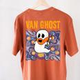 Van Ghost Art Teacher Halloween Van Gogh Starry Night Women's Comfort Colors T-Shirt Back Print Yam Van Ghost Art Teacher Halloween Van Gogh Starry Night Women's Comfort Colors T-Shirt Back Print Yam