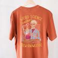 Weird Science Skeleton Halloween Teachers Brew Knowledge Women's Comfort Colors T-Shirt Back Print Yam