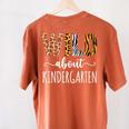 Wild About Kindergarten Teacher Leopard Print Women's Comfort Colors T-Shirt Back Print Yam Wild About Kindergarten Teacher Leopard Print Women's Comfort Colors T-Shirt Back Print Yam
