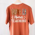 Wild About Teaching Teacher Lover Animals Leopard Zebra Women's Comfort Colors T-Shirt Back Print Yam Wild About Teaching Teacher Lover Animals Leopard Zebra Women's Comfort Colors T-Shirt Back Print Yam
