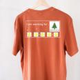 I Am Working For Christmas Break Special Education Teacher Women's Comfort Colors T-Shirt Back Print Yam