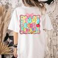 100 Days Of School Preppy 100th Day Of School Teacher Kids Women's Comfort Colors T-Shirt Back Print Ivory 100 Days Of School Preppy 100th Day Of School Teacher Kids Women's Comfort Colors T-Shirt Back Print Ivory