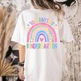 100th Day Of Kindergarten Teacher Kids 100 Days Smarter Women's Comfort Colors T-Shirt Back Print Ivory