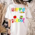 100th Day Of School Teachers Kids Girls Child Happy 100 Days Women's Comfort Colors T-Shirt Back Print Ivory 100th Day Of School Teachers Kids Girls Child Happy 100 Days Women's Comfort Colors T-Shirt Back Print Ivory
