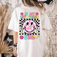 In My 1st Grade Era Smile Face Back To School Teacher Kid Women's Comfort Colors T-Shirt Back Print Ivory
