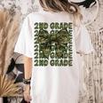 2nd Grade Teacher Student Camo Bow Back To School Women's Comfort Colors T-Shirt Back Print Ivory 2nd Grade Teacher Student Camo Bow Back To School Women's Comfort Colors T-Shirt Back Print Ivory