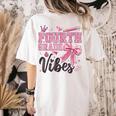 4th Fourth Grade Vibes Back To School Coquette Teacher Girl Women's Comfort Colors T-Shirt Back Print Ivory 4th Fourth Grade Vibes Back To School Coquette Teacher Girl Women's Comfort Colors T-Shirt Back Print Ivory