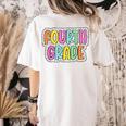 4th Grade Back To School Dalmatian Dots Teacher Student Women's Comfort Colors T-Shirt Back Print Ivory 4th Grade Back To School Dalmatian Dots Teacher Student Women's Comfort Colors T-Shirt Back Print Ivory