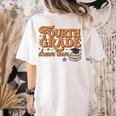 4th Grade Back To School Fourth Grade Dream Team Teacher Women's Comfort Colors T-Shirt Back Print Ivory
