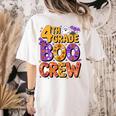 4th Grade Boo Crew Ghost Halloween Teacher Costume Women's Comfort Colors T-Shirt Back Print Ivory 4th Grade Boo Crew Ghost Halloween Teacher Costume Women's Comfort Colors T-Shirt Back Print Ivory