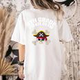 4th Grade Pirate Crew Halloween Costume Cool Teacher Student Women's Comfort Colors T-Shirt Back Print Ivory