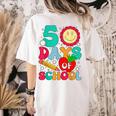 50 Days Of School Teacher Happy 50th Day Of School Kids Women's Comfort Colors T-Shirt Back Print Ivory 50 Days Of School Teacher Happy 50th Day Of School Kids Women's Comfort Colors T-Shirt Back Print Ivory
