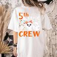 5th Grade Boo Crew Teachers Students Ghost Halloween Women's Comfort Colors T-Shirt Back Print Ivory