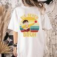 67 Meme Six Seven Bruh Retro Dabbing Teacher School Women's Comfort Colors T-Shirt Back Print Ivory