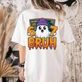 67 Teacher Ghost Six Seven Meme Math Equation Bruh Halloween Women's Comfort Colors T-Shirt Back Print Ivory