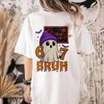 67 Teacher Halloween Ghost Six Seven Meme Math Equation Bruh Women's Comfort Colors T-Shirt Back Print Ivory 67 Teacher Halloween Ghost Six Seven Meme Math Equation Bruh Women's Comfort Colors T-Shirt Back Print Ivory