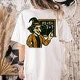 67 Teacher Halloween Witch Six Seven Meme Brainrot Math Joke Women's Comfort Colors T-Shirt Back Print Ivory