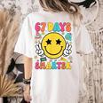 67th Day Of School Shirt 67 Days Smarter Teacher Boy Girls Women's Comfort Colors T-Shirt Back Print Ivory