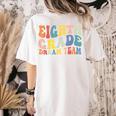 8th Grade Dream Team Teachers Boys Kids Retro Back To School Women's Comfort Colors T-Shirt Back Print Ivory