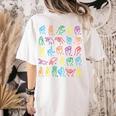 ABC Sign Language Chart Teacher Hand Letter Alphabet ASL Women's Comfort Colors T-Shirt Back Print Ivory ABC Sign Language Chart Teacher Hand Letter Alphabet ASL Women's Comfort Colors T-Shirt Back Print Ivory