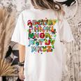 ABCs Learning Kindergarten Teacher Christmas Lights Alphabet For Men Women Kids Women's Comfort Colors T-Shirt Back Print Ivory