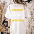 Agriculture Teacher Appreciation AG Teacher Women's Comfort Colors T-Shirt Back Print Ivory