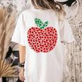 Apple Dot Pattern Art Teacher Appreciation Men Women Humor Women's Comfort Colors T-Shirt Back Print Ivory Apple Dot Pattern Art Teacher Appreciation Men Women Humor Women's Comfort Colors T-Shirt Back Print Ivory