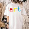 Art Teacher Artists Women's Comfort Colors T-Shirt Back Print Ivory Art Teacher Artists Women's Comfort Colors T-Shirt Back Print Ivory