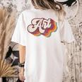 Art Teacher Back To School Women's Comfort Colors T-Shirt Back Print Ivory Art Teacher Back To School Women's Comfort Colors T-Shirt Back Print Ivory