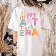 In My Art Teacher Era Teaching Future Artist Back To School Women's Comfort Colors T-Shirt Back Print Ivory In My Art Teacher Era Teaching Future Artist Back To School Women's Comfort Colors T-Shirt Back Print Ivory