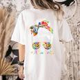 Art Teacher Life Messy Bun Back To School Art Teacher Women's Comfort Colors T-Shirt Back Print Ivory Art Teacher Life Messy Bun Back To School Art Teacher Women's Comfort Colors T-Shirt Back Print Ivory