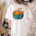Art Teacher Pumpkin Halloween Night Men Women Women's Comfort Colors T-Shirt Back Print Ivory