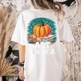 Art Teacher Pumpkin Painting Halloween Costume Women's Comfort Colors T-Shirt Back Print Ivory Art Teacher Pumpkin Painting Halloween Costume Women's Comfort Colors T-Shirt Back Print Ivory