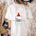 Art Teacher T-Shirt I Am The Glue Women's Comfort Colors T-Shirt Back Print Ivory