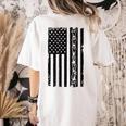 ASL Flag Sign Language Deaf ASL Teacher For Men Women Women's Comfort Colors T-Shirt Back Print Ivory