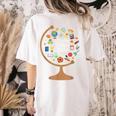 Awesome Teachers T Shirt Teaching Future Leaders Globe For Men Women Women's Comfort Colors T-Shirt Back Print Ivory Awesome Teachers T Shirt Teaching Future Leaders Globe For Men Women Women's Comfort Colors T-Shirt Back Print Ivory