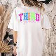 Back To School Neon Checkered Third Grade Colorful Teacher Women's Comfort Colors T-Shirt Back Print Ivory Back To School Neon Checkered Third Grade Colorful Teacher Women's Comfort Colors T-Shirt Back Print Ivory